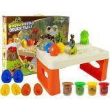 Mesa de Juego de Plastilina con Volcán y Dinosaurios