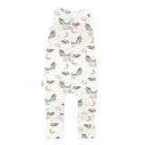 Saco de dormir con piernas Ballenas en blanco de Waldin.
