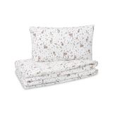 Set de Ropa de Cama Infantil 2 Piezas Cotton Forest Beige 100x135 – Algodón Suave
