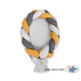 Nido Trenzado 2 en 1 My Sweet Baby - Gris y Amarillo - imagen 2
