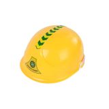 Gran Excavadora Amarilla con Casco de Constructores