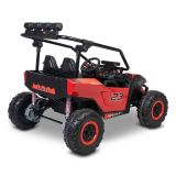 Asiento de eco-cuero en coche eléctrico Toyz Reptile Rojo