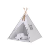 Tipi My Sweet Baby para Niños con Alfombra y Cojines - Gris