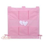 Organizador de Cuna My Sweet Baby Cot Tidy Corazones Rosa