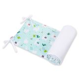 Protector Universal para Cuna My Sweet Baby - Lama Mint/Blanco