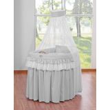 Cesta de Moisés My Sweet Baby en color gris con chasis de madera