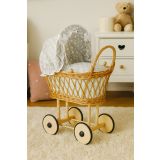 Carrito de Muñecas de Mimbre My Sweet Baby con Ropa de Cama - imagen 3