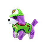 Perro de Peluche Interactivo que Camina y Ladra Morado