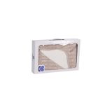 Manta de punto sherpa Kikkaboo Beige melange para bebé - imagen 2