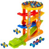 Pista de coches Crocodile con lanzador de 5 niveles