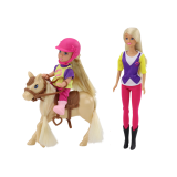 Set de Muñecas Anlily con una Niña y un Pony, Granja de Caballos