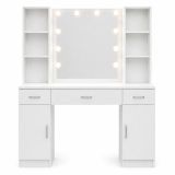 Diseño moderno en blanco de la mesa de tocador