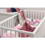 Manta Ligeramente Minky Sensillo 75x100 Palms Retro Pink - imagen 3