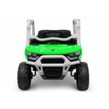 Coche montable verde Lean Cars 4x4 real 180W con mando parental, uso jardín