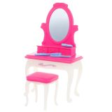 Set de dormitorio para muñecas con mesa de tocador y silla