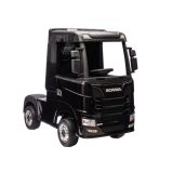Coche eléctrico Scania 500R HL698 negro, con potente motor 4x45W.