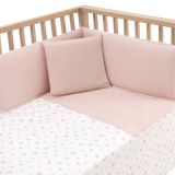 Jgo 2 Pcs.colcha I-v. Cuna 60 Calma Rosa 60x120x3 Cm - Cambrass - imagen 2