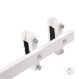 Varilla de madera para dosel Woody mostrando su acabado blanco