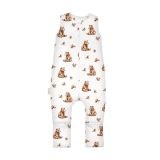 Saco de dormir Waldin con piernas en color blanco, ideal para bebés.