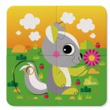 Puzzle para bebés Chicco toys con ilustraciones de animales