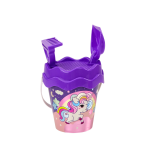 Set de Arena con Cubo, Pala, Rastrillo, Regadera y Unicornio Rosa