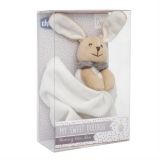 Peluche Dou Dou Conejito Chicco toys en terciopelo de color neutro.