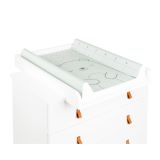 Cambiador duro PVC 80x50cm Bear with me Menta Kikkaboo - imagen 3