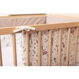 Protector de Cuna Sensillo Algodón Bosque Beige - imagen 2