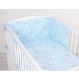 Juego de Ropa de Cuna My Sweet Baby 120x90 cm con Conejos Azules - imagen 2