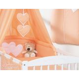 Dosel de Cuna My Sweet Baby con Corazones Naranjas - imagen 3
