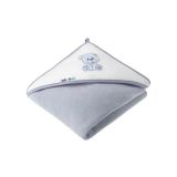 Toalla de baño con capucha Akuku Bear Grey para bebé