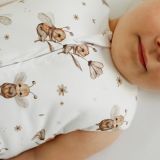 Saco de dormir con piernas 1-2 años 2,5 TOG Abejas – Blanco