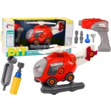 Helicóptero de dibujos animados rojo desmontable