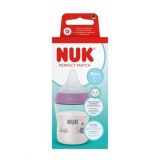 Biberón Nuk 150ml con Tetina de Silicona Hippo 0+