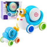 Caracol Interactivo de Tambor Musical Educativo Azul