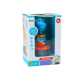 Trompo Hipopótamo Azul con Bolas para Bebés