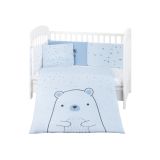 Juego de cama 6 piezas Kikkaboo Bear with me Azul