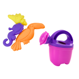 Set de Arena con Cubo, Pala, Rastrillo, Regadera y Unicornio Rosa