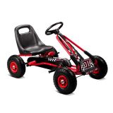 Go Kart A-15 Lean Cars rojo, detalle asiento perfilado y volante deportivo