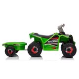 Quad Bike Verde Eléctrico con Remolque XMX630T