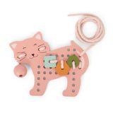 Juego de cordones con animales de madera Trixie - Aprendizaje divertido - imagen 2