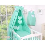 Dosel de Cuna My Sweet Baby - Canopy de Corazones Menta