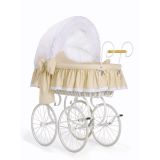 Moisés My Sweet Baby Christine en color blanco y beige con diseño retro.