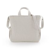 Bolso maternal Cambrass Sira beige, detalle tejido algodón reciclado