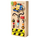 Tablero Manipulativo Educativo de Madera con Luces LED - imagen 2
