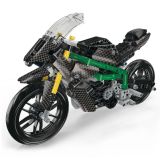 Moto de Carreras Construcción 656 Piezas Color Negro - imagen 2