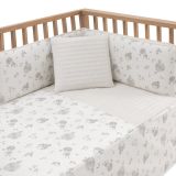 Jgo 2 Pcs.colcha I-v. Cuna 60 Globe Crudo 60x120x3 Cm - Cambrass - imagen 2