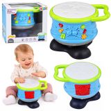 Tambor musical interactivo Lean toys con luces coloridas