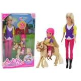 Set de Muñecas Anlily con una Niña y un Pony, Granja de Caballos
