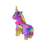 Unicornio Interactivo Mascota Púrpura con Alas Doradas